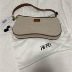 JW Pei Eva Shoulder Handbag Beige Canvas  Photo 5