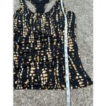 Garnet Hill swim active tankini top batik style ruched black racerback womens 16 Photo 5