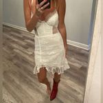 FOR LOVE & LEMONS BUSTIER LACE MINI DRESS white xs Photo 1