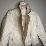 LC Lauren Conrad  Cream Leather Moto Jacket Photo 3