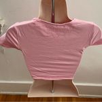 Pink “It’s Not Me It’s You” crop top, size S Barbiecore boho Y2K western beach Photo 4