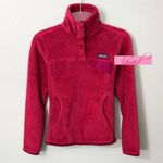 Patagonia Re-Tool Snap Fleece Bougainvillea Magenta VNeck Sherpa Fuzzy Shearling Photo 1
