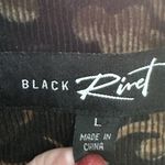 Black Rivet Vintage 90s Y2K  Women Brown Paisley Jacket Size Large Faux Fur Trim Photo 9