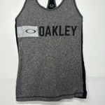 Oakley  Women’s Athletic Tank Top Size Small Gray Racerback Logo Workout Shirt Photo 1