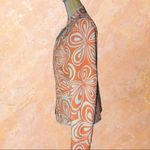 Reversible adorable jacket! From peach/white to aqua/white in one flip motion! Orange Size undefined Photo 4