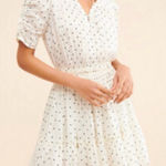 Current Air  White Mini Dress with Black Dots Photo 0