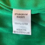Women’s Francesca’s Collection Kelly Green Ruffle Front Adjustable Strap Dress M Size M Photo 4