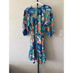easel  Floral Print Midi Dress with Belt Photo 2