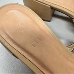 Raye Revolve  Tan Leather Crochet Slip On Mule Heels Womens 8.5 Boho Beachy Photo 8