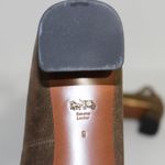 Coach Ankle Strap Pump Metallic Suede Size 9 Photo 10