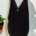 BCBGMAZARIA black sheer 100% silk draped open vest Women’s Size XS/S Photo 0