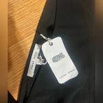 Naked Zebra black sleeveless mini dress tie at waist ladies Large NWT Photo 1