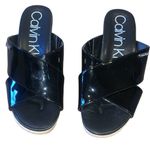 Calvin Klein  Jaclyn Black Platform Sandal Open Toes size 8 Photo 3