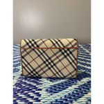 Burberry Vintage Check E-Canvas Coin Purse Women's Beige/Black Small Size Photo 2