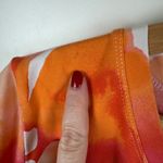 Chico's  Tie Dye Abstract Size 2 Large V-Neck Colorful Vibrant Stretch Comfy Photo 3