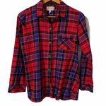 Victoria's Secret 2 Pc Pink & Purple Buffalo Plaid Pajama Set Women's Small Photo 1