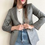 Giorgio Armani Vintage  Grey Blazer One Button Front Closure Photo 0