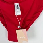 ANDIE NWT Swim The Banded Cheeky Flat Bottom Bikini Cherry Red Size Large L NEW Photo 7