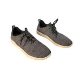 Toms  Womens‎ Lace Up Sneakers Cabrillo Size 7.5 Black Casual Minimalist 10012420 Photo 10