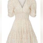 Cleobella Sadie Mini Dress Puffy Sleeves V-Neck Ditzy Floral Print All Over sz M Photo 6