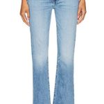 Mother The Pixie Hustler Ankle Button Fly Kick Flare Bootcut Jeans in Tarot Time Blue Size 24 Photo 2