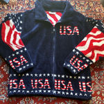 Black Mountain Outdoor, Unisex L (48" Chest), American Flag, Fleece, USA Size L Photo 0