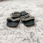ANINE BING  Tony Sandals Chain Link Leather Photo 10