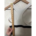 Nike  Dri Fit Swoosh Bra Medium Support White Black Womens Training M Photo 5