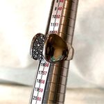 MICHAEL DAWKINS Sterling Silver Starry Night Oxidized Caviar Accented Ring Sz 7 Black Photo 7