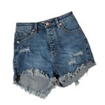 We The Free FREE PEOPLE Crvy Vintage High Rise Short Sz 26 Photo 3