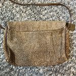 Borbonese Redwall Brown Leather‎ Made In Italy Vintage Top Zip Crossbody Purse Photo 2