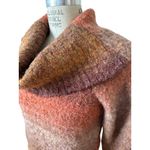 Caslon Ombré Striped Knit Long Sleeve Midi Sweater Dress Orange Brown Size XS/ S Photo 3