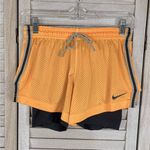 Nike  Pro Dri Fit Layered Activewear Shorts Yellow & Gray-XS Photo 0