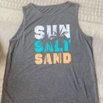 SheIn Sea Salt Sand Tropical & Letter Graphic Tank Top Medium Photo 4