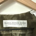 Valerie Stevens  Olive Utility Jacket w zipper size 6 Photo 3
