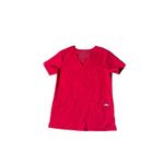 FIGS  Technical Collection Scrub Top Womens XSmall Red Pockets Photo 1