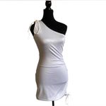 Lucy in the Sky White One-Shoulder Dress Photo 4