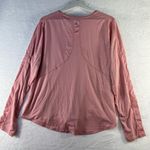Sweaty Betty XXL Energise Long Sleeve Gym Top Lightweight Wicking Pink Crew Neck Photo 8