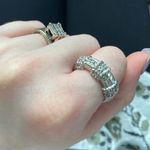 Judith Ripka  925 Sterling Silver and CZ Ring Photo 0