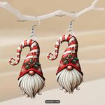 Festive Gnome Acrylic Earrings Photo 4