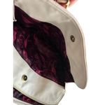 Betsey Johnson  Quilted Satchel Pink Faux‎ Leather Butterfly Charm Shoulder Bag Photo 6