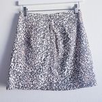 Olivaceous Leppard Lined Mini Skirt New With Tags Photo 4