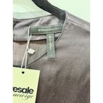 BCBGMAXAZRIA Applique Floral Crewneck Mini Shift Dress Bronze Women's Size Small Brown Photo 2