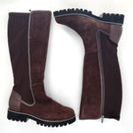 Donald Pliner Erwincs Brown Leather Knee Photo 1