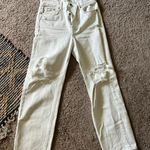 ZARA White Distressed  Jeans Photo 0