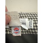 Vintage 80s/90s 100% Wool Gray Classic Houndstooth Plaid Pencil Skirt 10 Holiday Photo 3