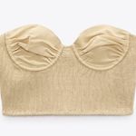 ZARA NWT  Linen Blend Top Photo 1