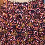 Billabong maxi skirt abstract printed browns, blue, pink & white size M NWT Photo 2