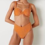 Victoria's Secret Victoria’s Secret Tangelo Orange Brazilian Shimmer High Waist Bikini NWT XS/S Photo 14