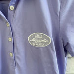 Greg Norman Women’s light purple Club Magnolia golf polo shirt Small Photo 2